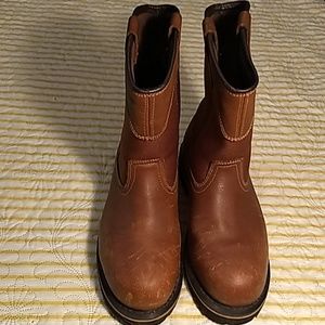 Brahma brown oil resistant steel toe work boot